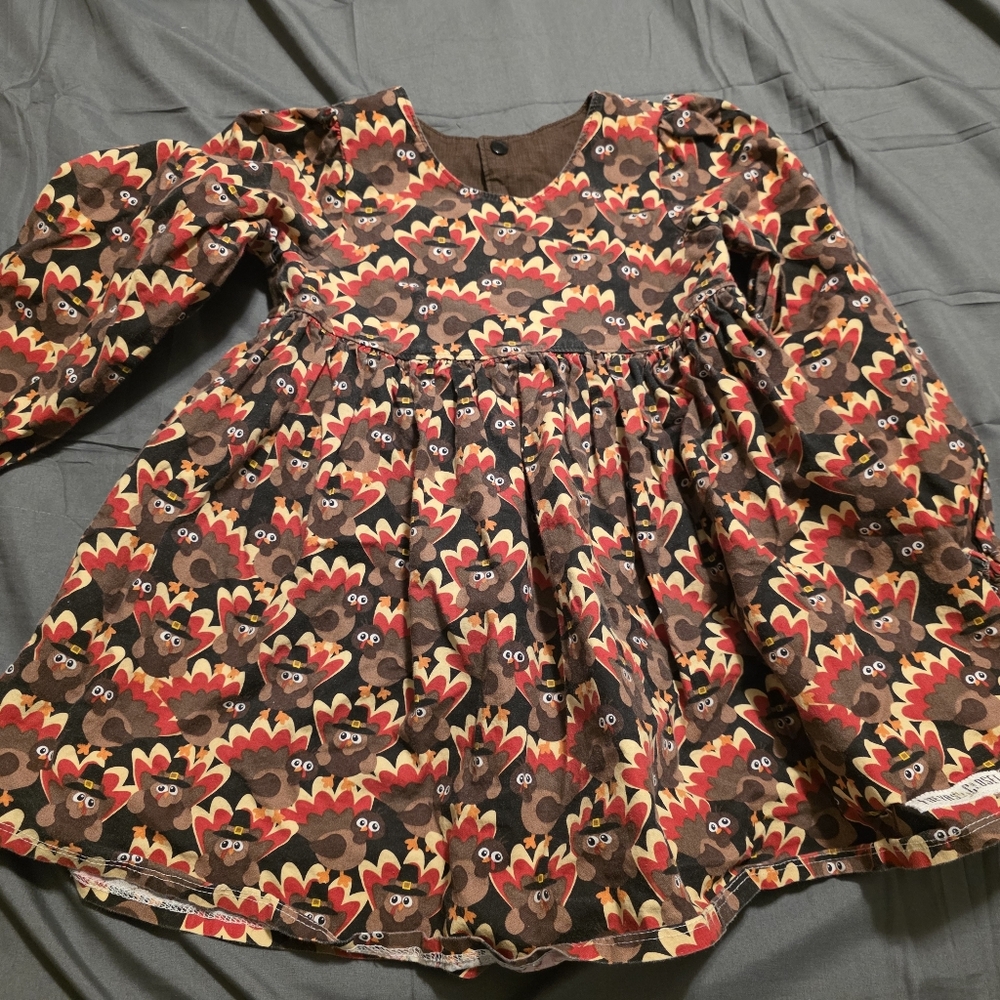 Kids Casual Dress with Fun Pattern